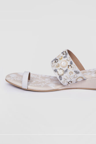 Parijaat Wedges - Beige, Beige, image 3