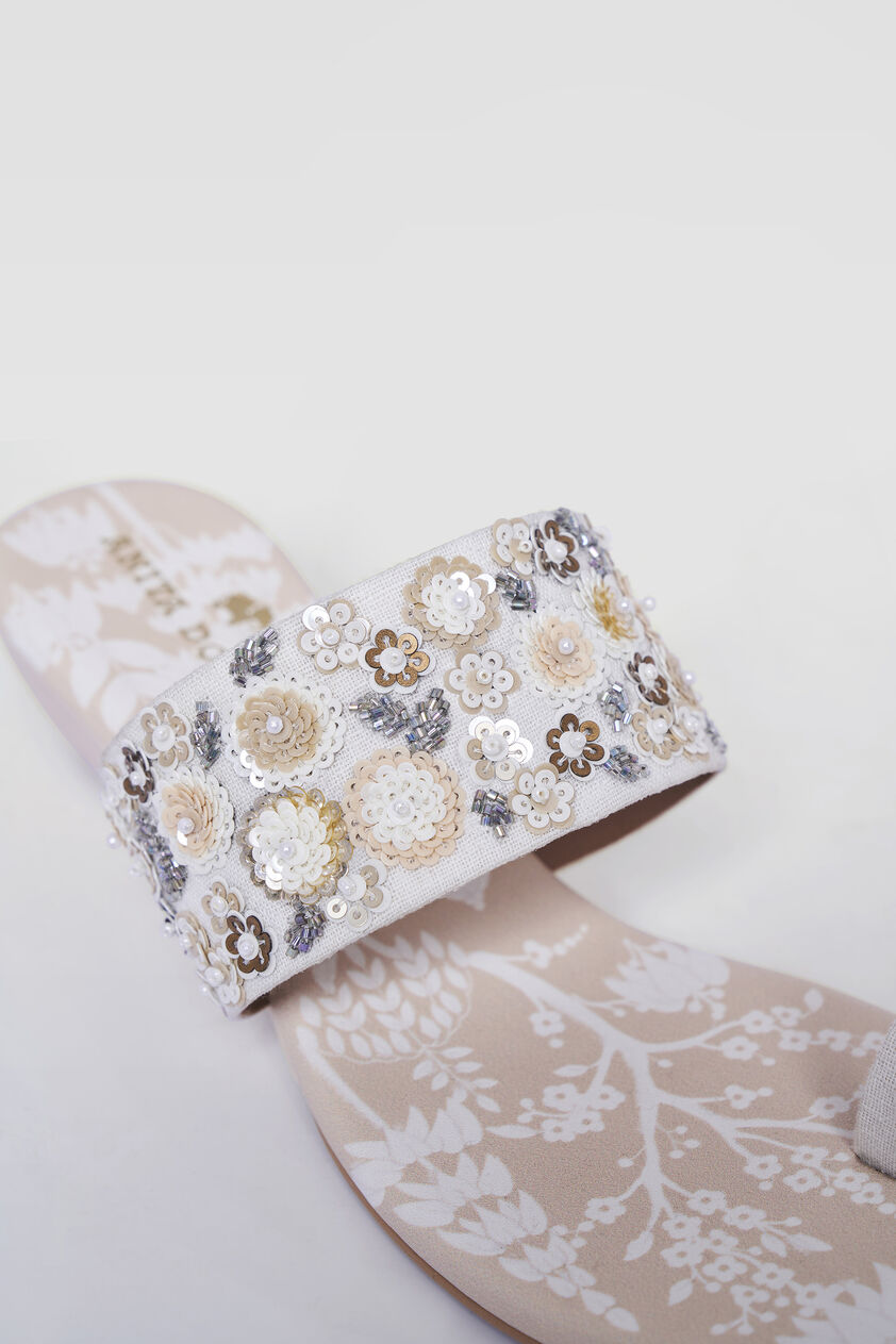 Parijaat Wedges - Beige, Beige, image 4